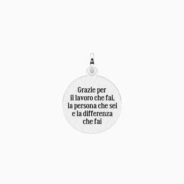 Ciondolo Tondo Con Frase Per La Maestra 741217