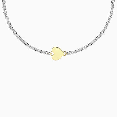 Bracciale Con Cuore In Oro 9Kt e Chiusura Non-Reversibile 732318