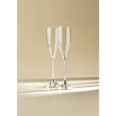 Coppia Flute Con Cristalli 77049