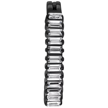 Clicker Ombelico Cristalli Rettangolari In Titanio Wildcat BCX041610BK
