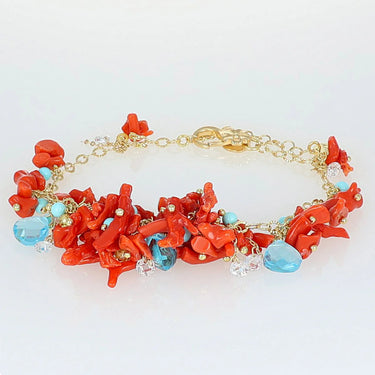 Bracciale Con Rami Di Corallo Coralia Nivy BARP0618#G