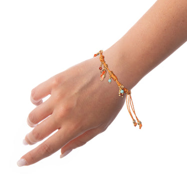 Bracciale Cordino Donna Con Ciondolo Cavalluccio Marino Nivy BARP0647#GO