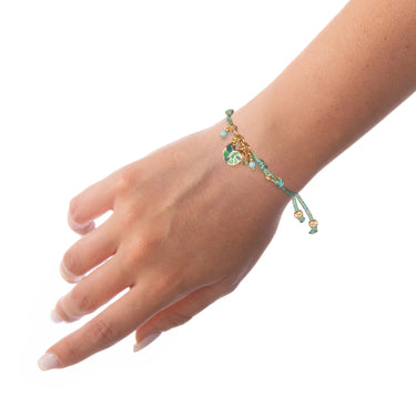 Bracciale Cordino Donna Con Ciondolo Conchiglia Nivy BARP0650#GLG