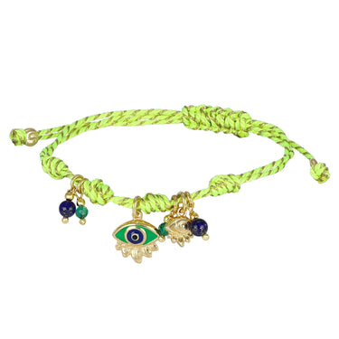 Bracciale Cordino Donna Con Ciondolo Occhio Turco Nivy BARP0653#GLG