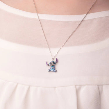 Collana girocollo Disney Stitch bambino/a argento con Stitch centrale CS00028SRHLPCS