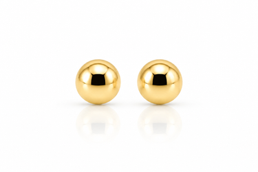 Orecchini a Lobo Sfera in Oro Giallo 18kt