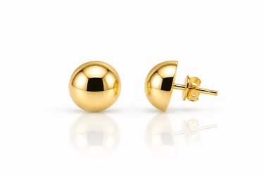 Orecchini a Lobo Sfera in Oro Giallo 18kt