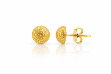 Orecchini a Lobo Tondi in Oro Giallo 18Kt