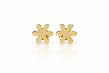 Orecchini Fiore in Oro Giallo 18Kt