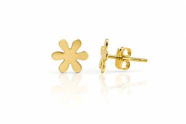 Orecchini Fiore in Oro Giallo 18Kt