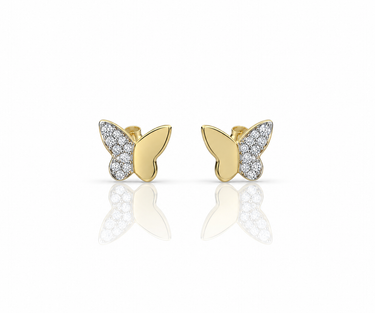 Orecchini Farfalla in Oro 18Kt