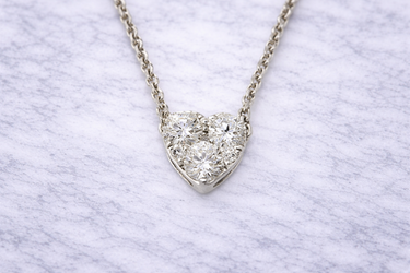 Girocollo Stella in Oro Bianco 18kt gr. 3.00 con Diamanti F/G VS ct. 0.23 GBX37287