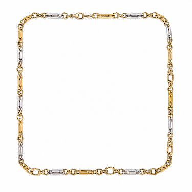Collana Uomo in Oro Bicolore 18Kt – Elegante e Raffinata