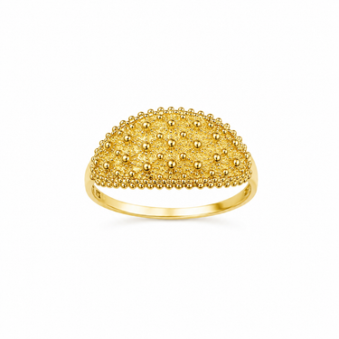 Anello Fascia Bombata in Oro Giallo 18kt