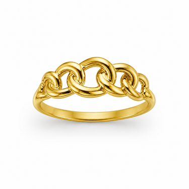 Anello Intreccio Puro in Oro Giallo 18Kt – Delicato ed Elegante