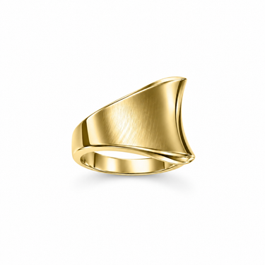 Anello Fantasia Onda in Oro Giallo 18kt