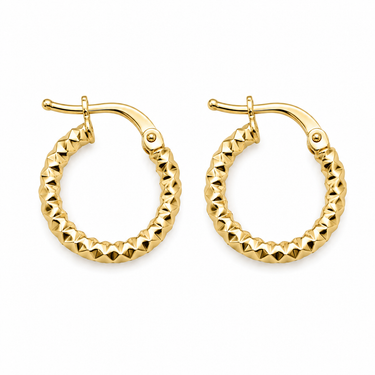 Orecchini a Cerchio in Oro Giallo 18Kt – Classici ed Eleganti