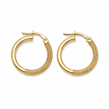 Orecchini a Cerchio in Oro Giallo 18Kt – Eleganti e Senza Tempo