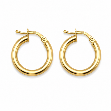 Orecchini a Cerchio in Oro Giallo 18Kt – Eleganti e Luminosi