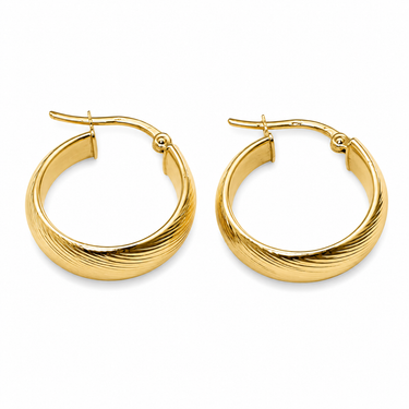 Orecchini a Cerchio in Oro Giallo 18Kt – Eleganti e Luminosi