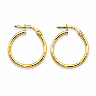 Orecchini a Cerchio in Oro Giallo 18Kt – Eleganti e Versatili