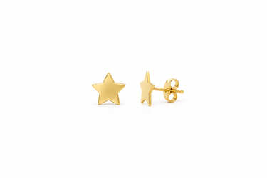 Orecchini a Lobo Stella in Oro Giallo 18Kt