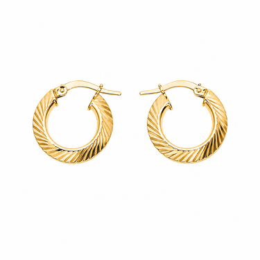 Orecchini a Cerchio in Oro Giallo 18Kt – Eleganti e Luminosi