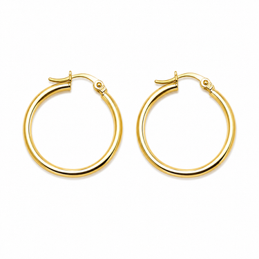 Orecchini a Cerchio in Oro Giallo 18Kt – Eleganti e Raffinati