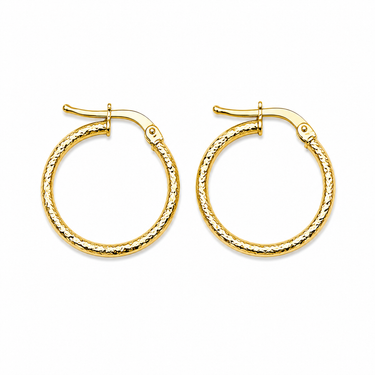 Orecchini a Cerchio in Oro Giallo 18Kt – Eleganti e Versatili