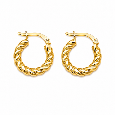 Orecchini a Cerchio in Oro Giallo 18Kt – Classici ed Eleganti