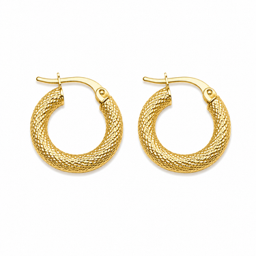 Orecchini a Cerchio in Oro Giallo 18Kt – Classici ed Eleganti