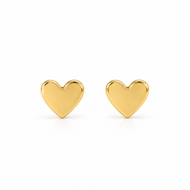 Orecchini a Lobo Cuore in Oro Giallo 18Kt
