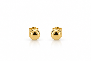 Orecchini a Lobo Sfera in Oro Giallo 18Kt