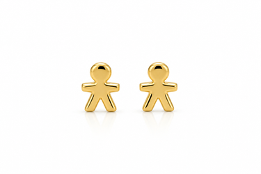 Orecchini a Lobo Omino in Oro Giallo 18Kt