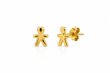 Orecchini a Lobo Omino in Oro Giallo 18Kt