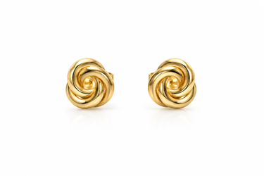 Orecchini a Lobo Nodo in Oro Giallo 18Kt