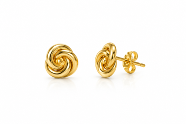 Orecchini a Lobo Nodo in Oro Giallo 18Kt