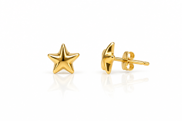 Orecchini a Lobo Stella in Oro Giallo 18Kt