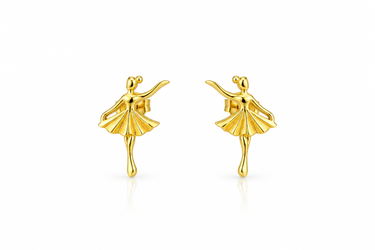 Orecchini a Lobo Ballerina in Oro Giallo 18Kt