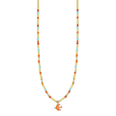 Collana Estiva Donna Con Ciondolo Pesce Tropicale Nivy CARP1026#GO