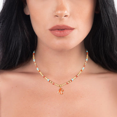 Collana Estiva Donna Con Ciondolo Pesce Tropicale Nivy CARP1026#GO