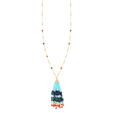 Collana Lunga Con Nappa In Pietra Talia CARP0989#G
