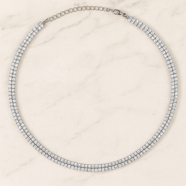 💎 Collana Tennis Aurora in Argento 925 Regolabile