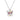 Collana In Argento Con Angelo Cuori E Zirconi Rossi GIA371