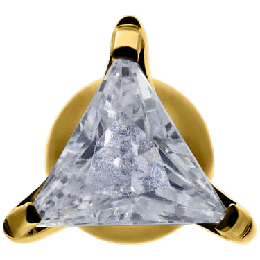 Earbarbell Crystal Triangle In Titanio Wildcat IBX0706GO