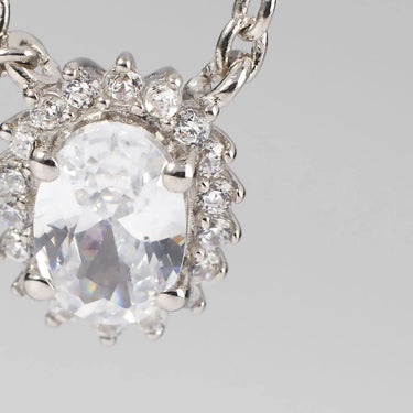Collana Silver Elegance Argento Rodiato Cubic Zirconia 1688379