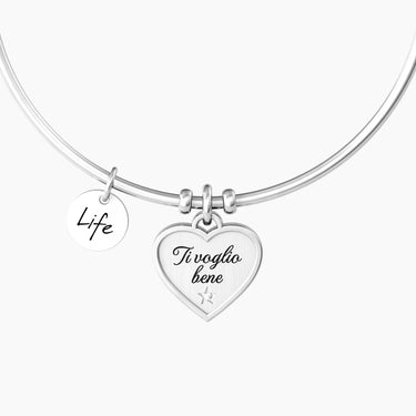 Bracciale Rigido Con Frase Ti Voglio Bene Kidult 732076