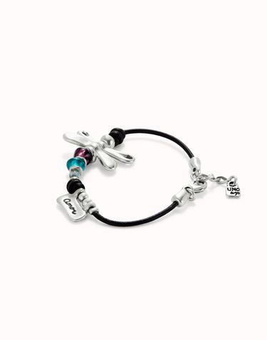 Bracciale Con Libellula Placcato Argento Sterling e Cristalli PUL2478MCLMTL0M