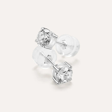 Orecchini Lobo Punto Luce Claire Oro Bianco Cubic Zirconia 1412169