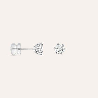 Orecchini Lobo Punto Luce Claire Oro Bianco Cubic Zirconia 1412183